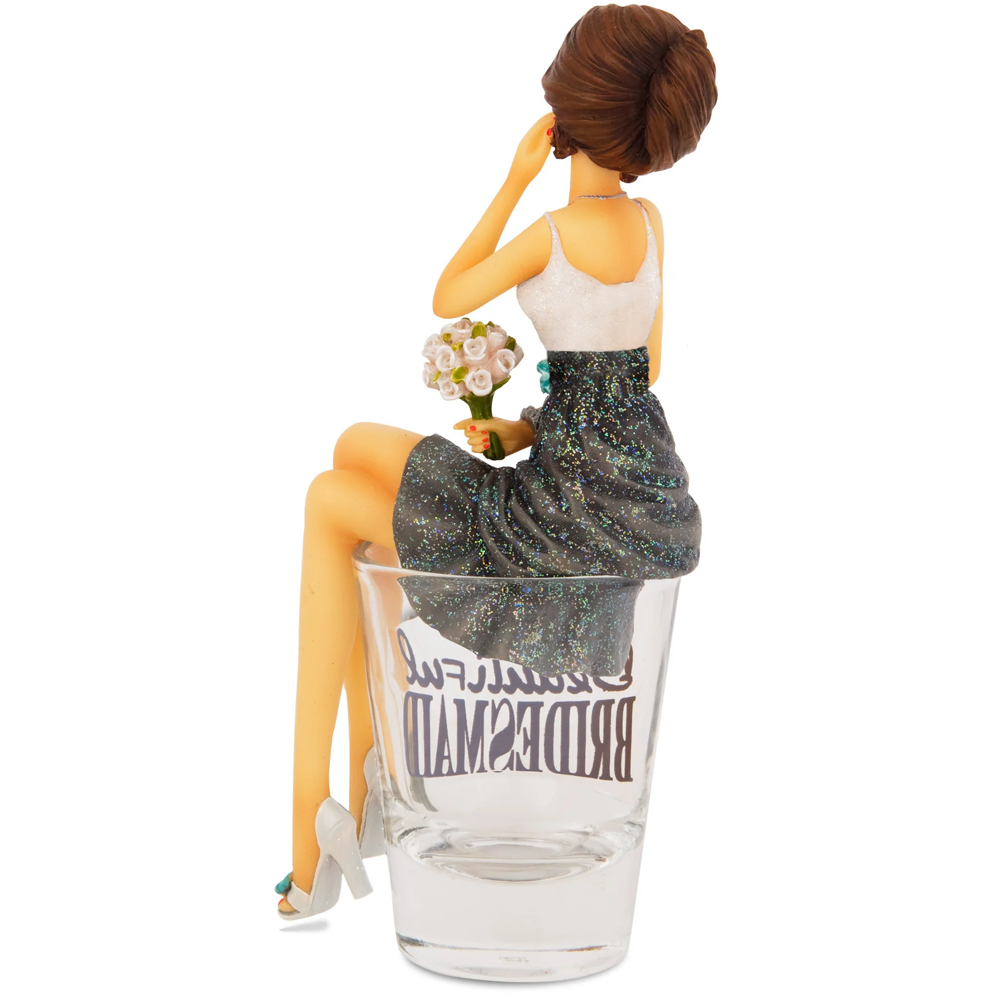 Beautiful Bridesmaid 5.75" Girl in Shot Glass - Image 3
