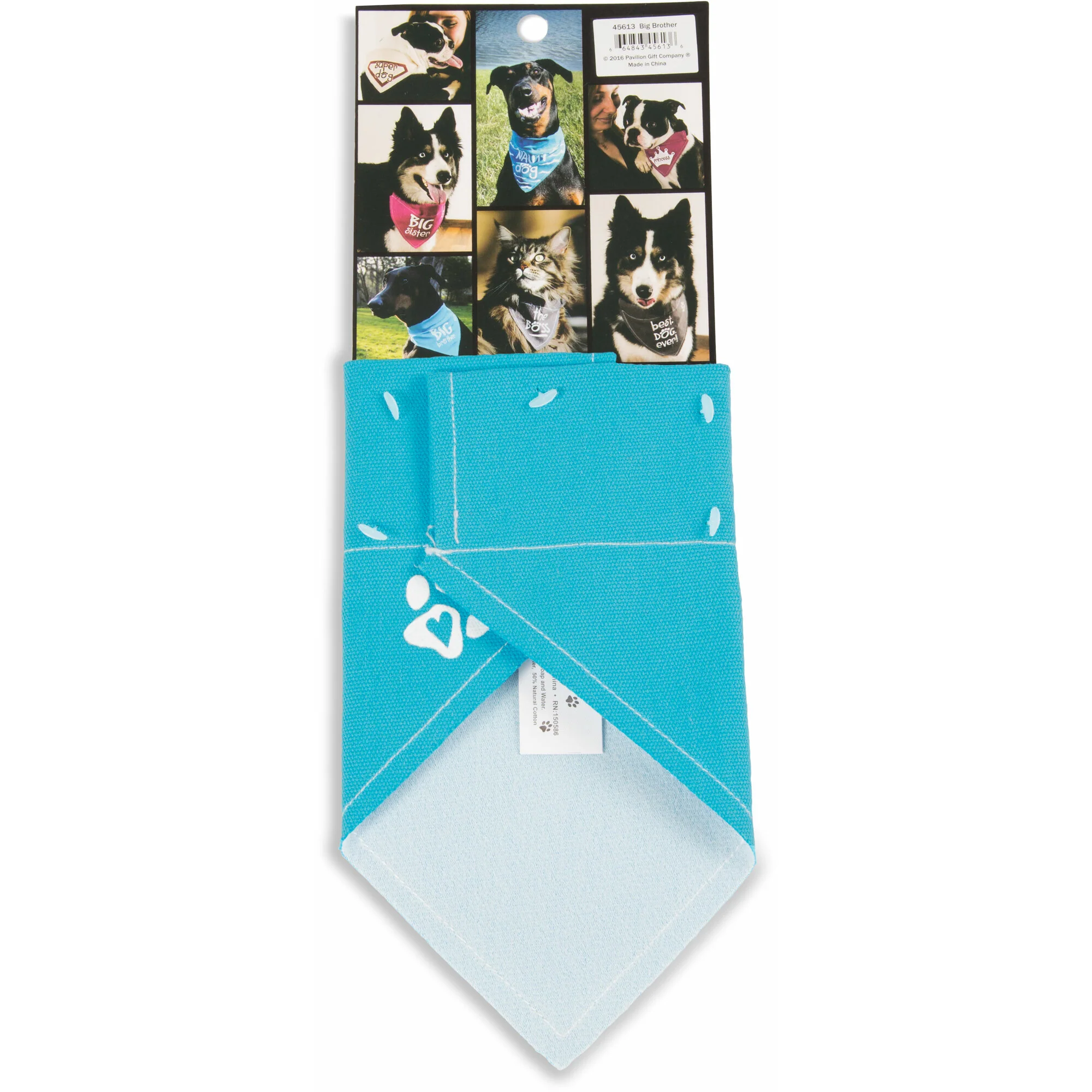 Big Brother 12" x 8" Canvas Slip on Pet Bandana - Image 7