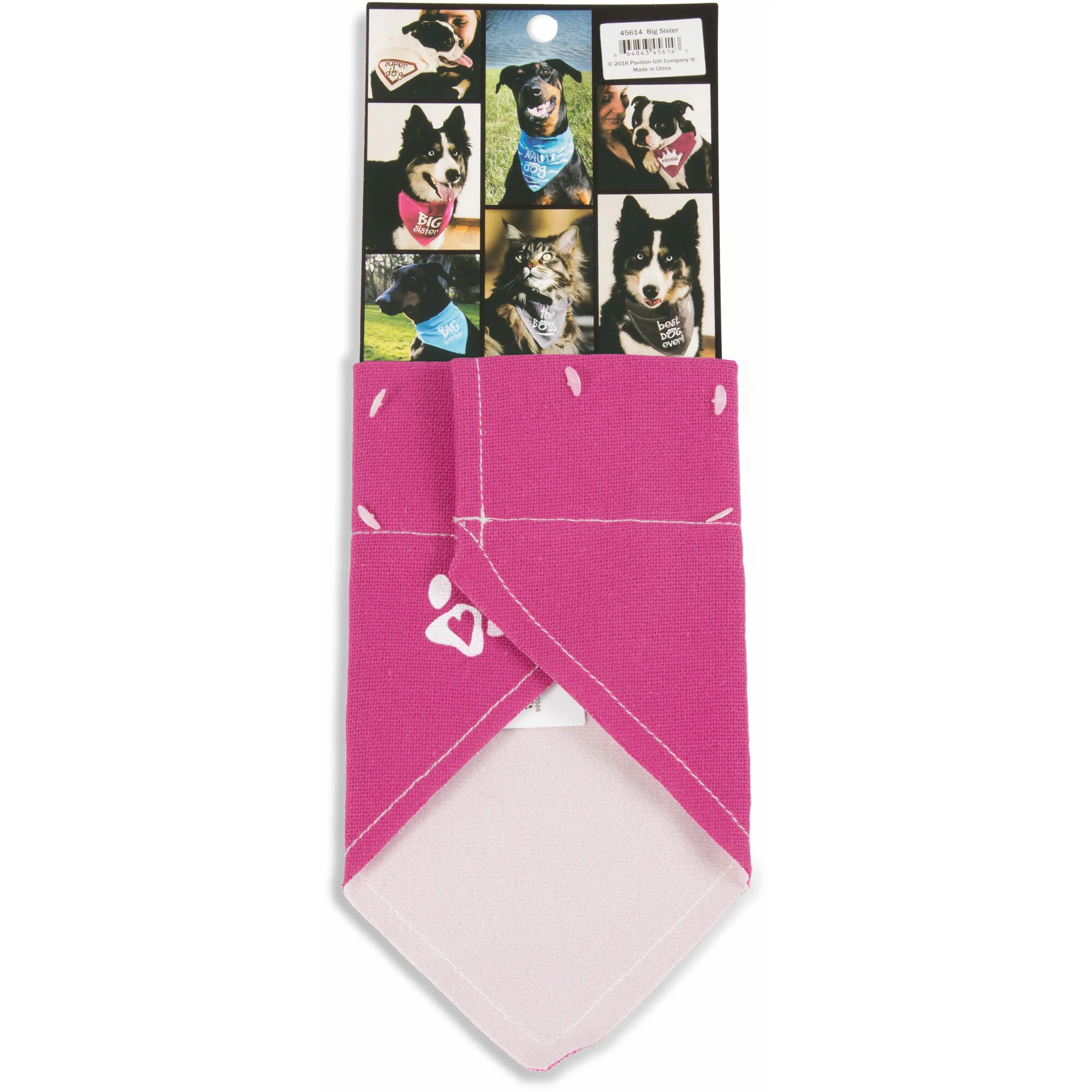 Big Sister 12" x 8" Canvas Slip on Pet Bandana - Image 7