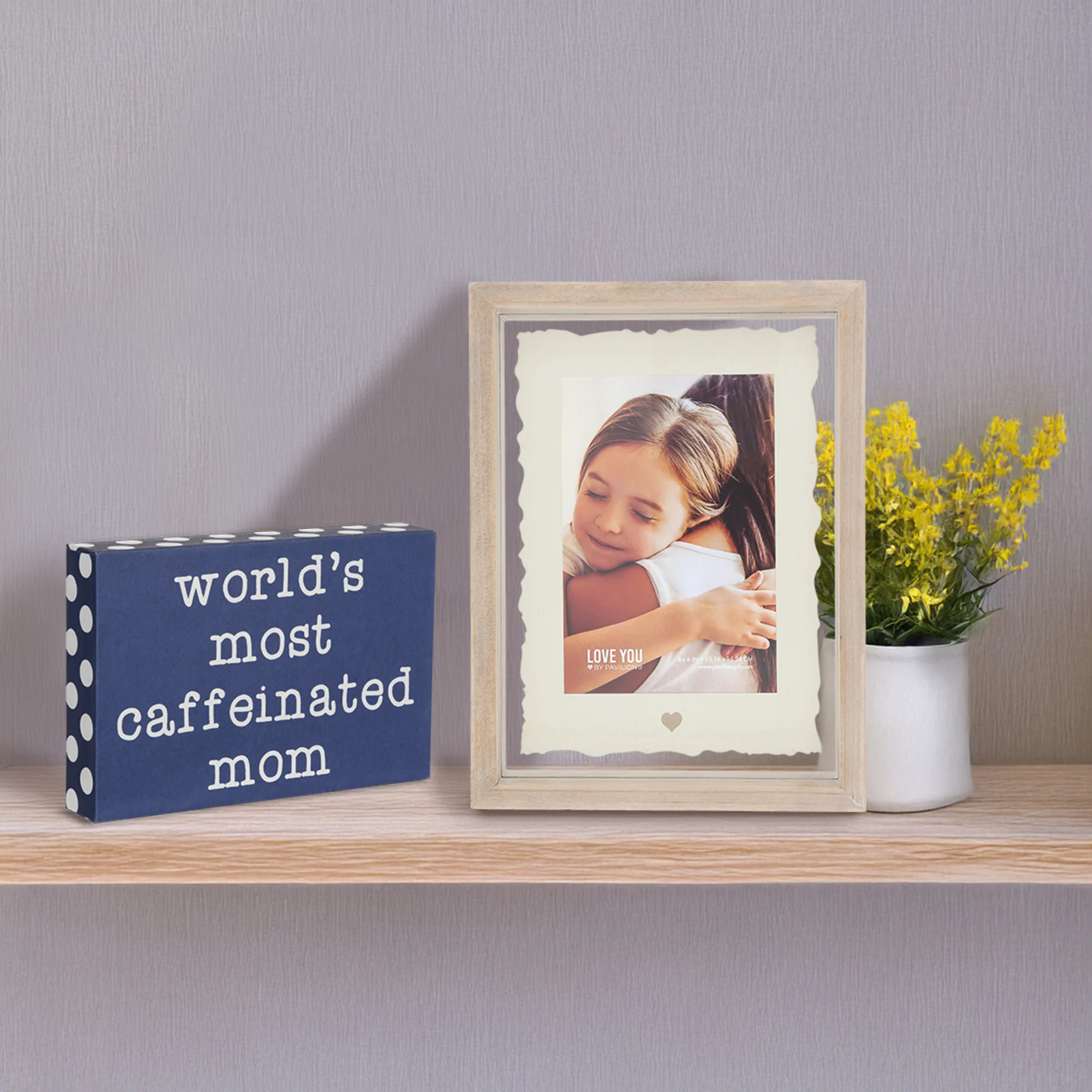 Caffeinated Mom 4" x 6" Plaque - Image 3