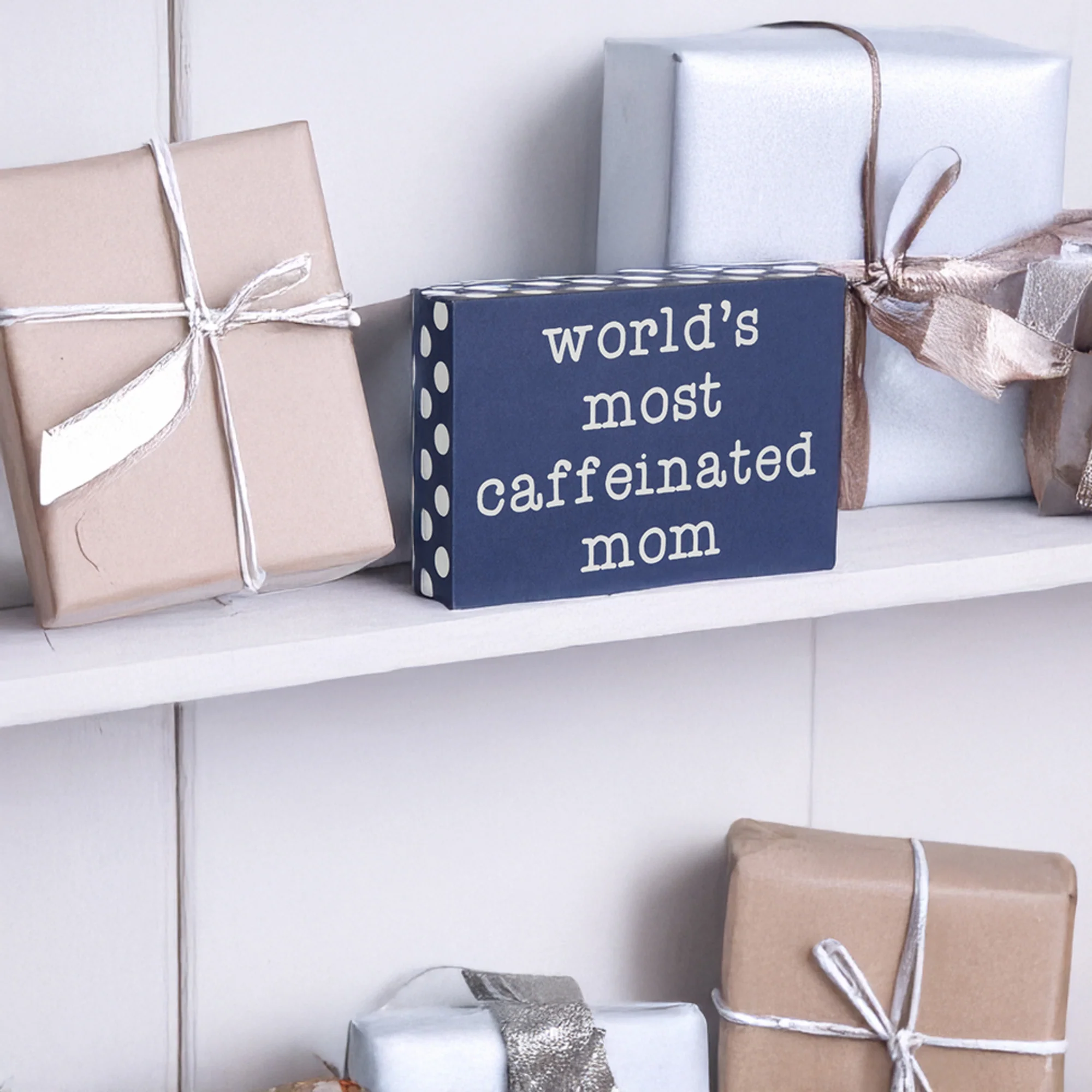 Caffeinated Mom 4" x 6" Plaque - Image 4