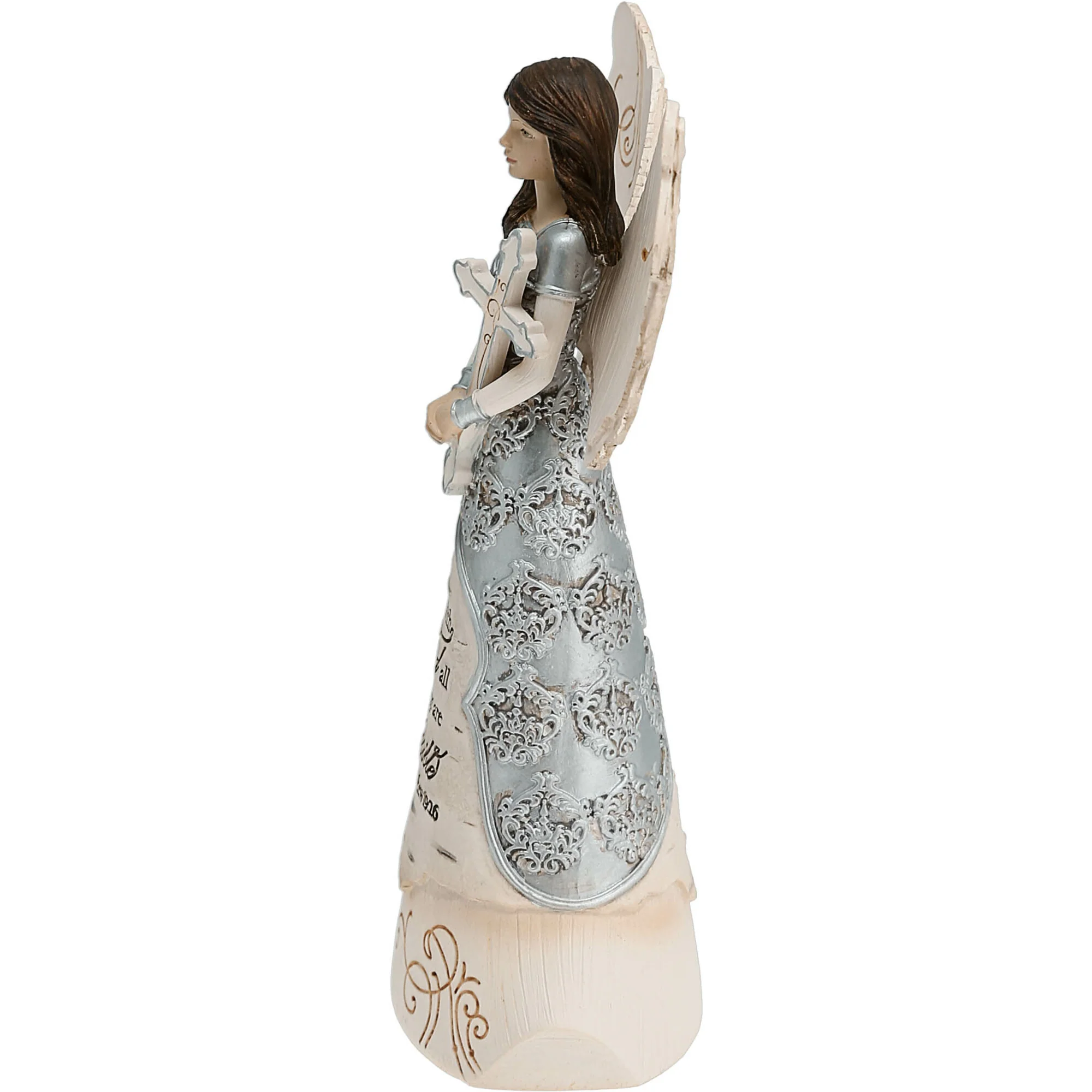Faith 6.5" Angel Holding Cross - Image 5