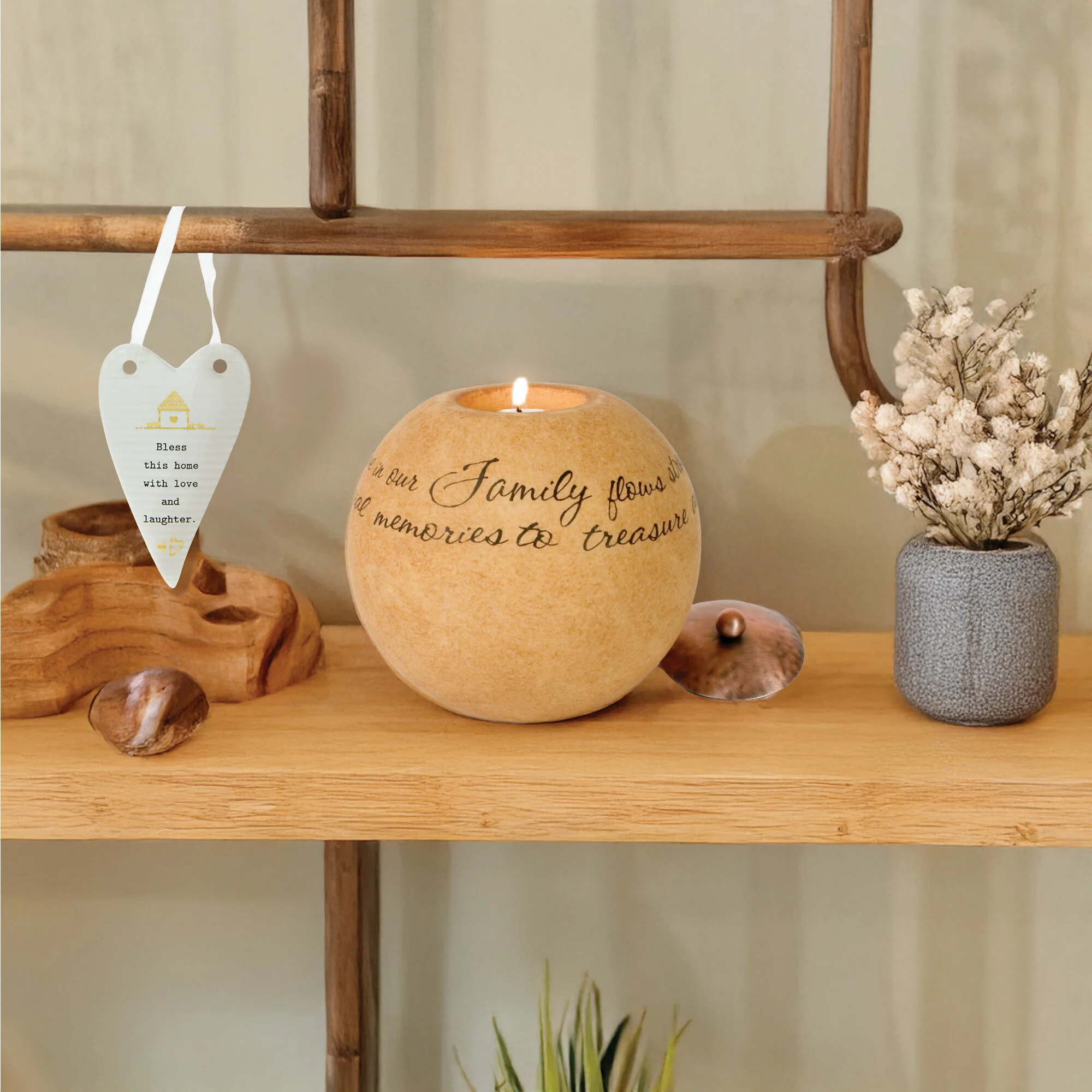 Family 5" Round Candle Holder - Image 3