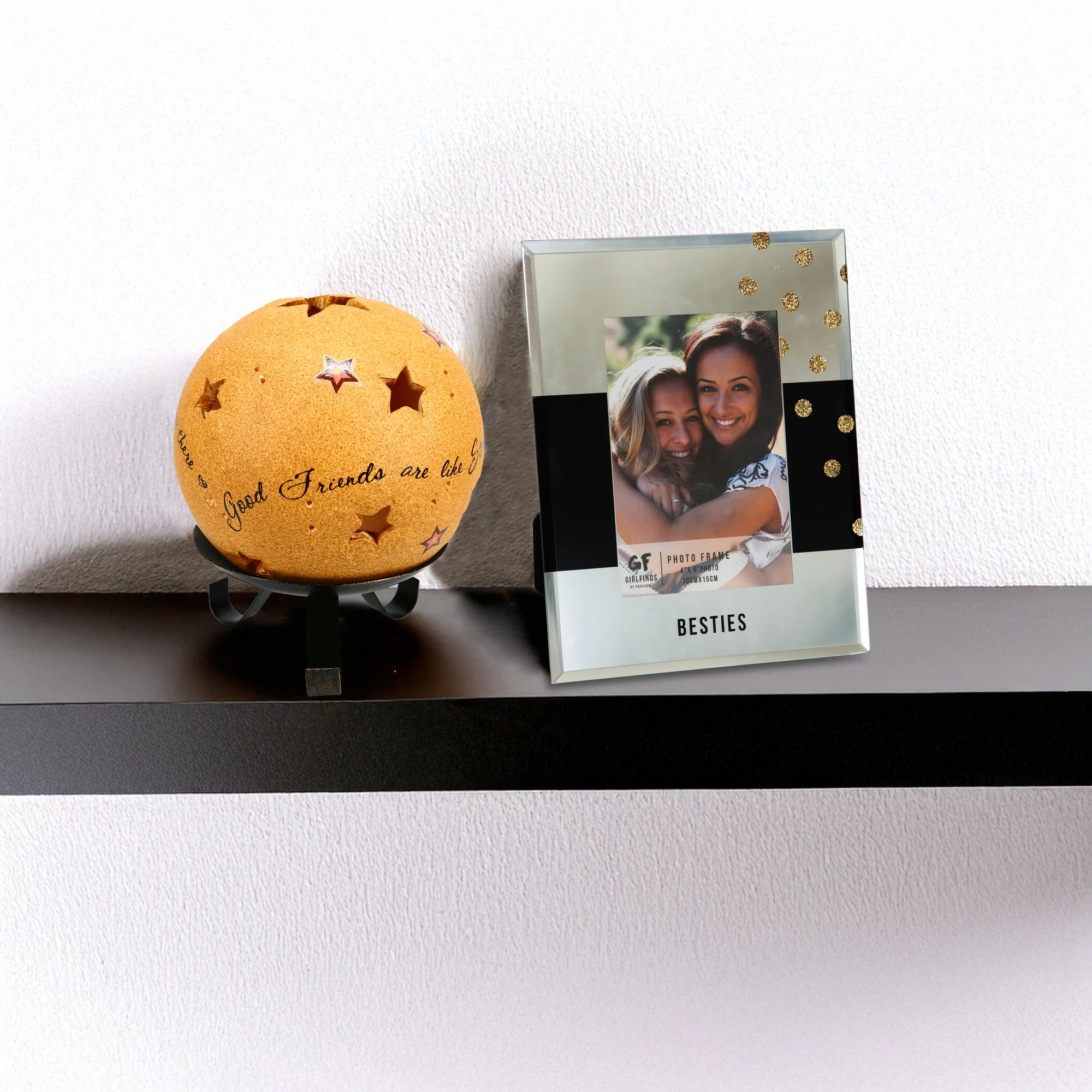 Good Friends 5" Pierced Round Stars Candle Holder - Image 4