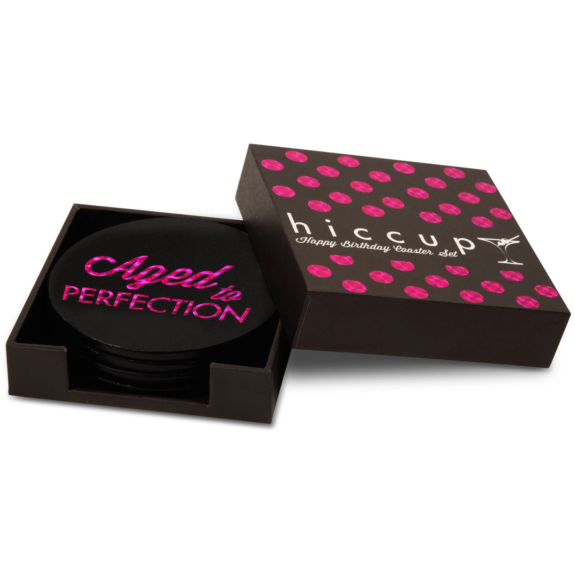 Happy Birthday 4" Round Coasters (Set of 4) - Image 3