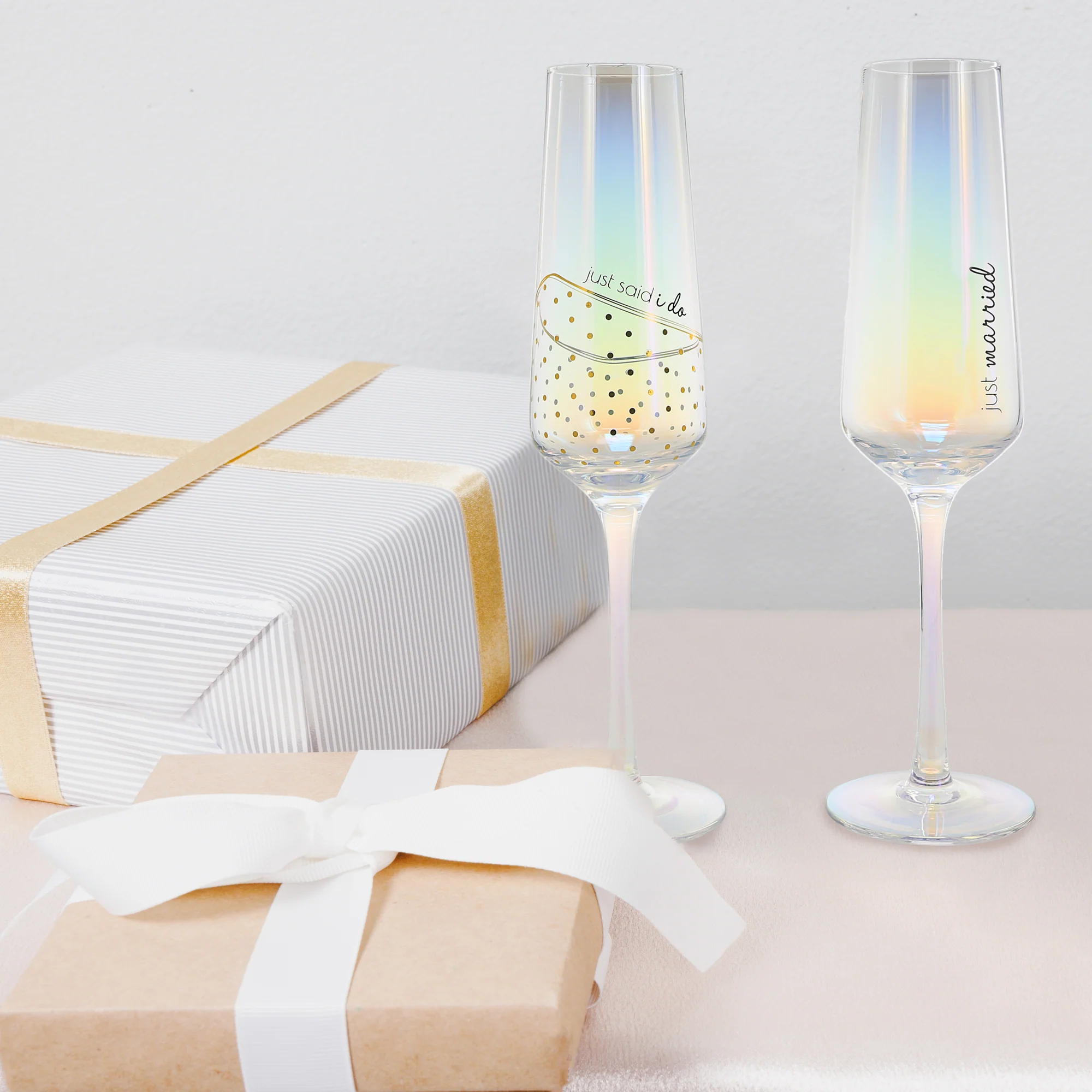 I Do 8 oz Glass Toasting Flute (Set of 2) - Image 4