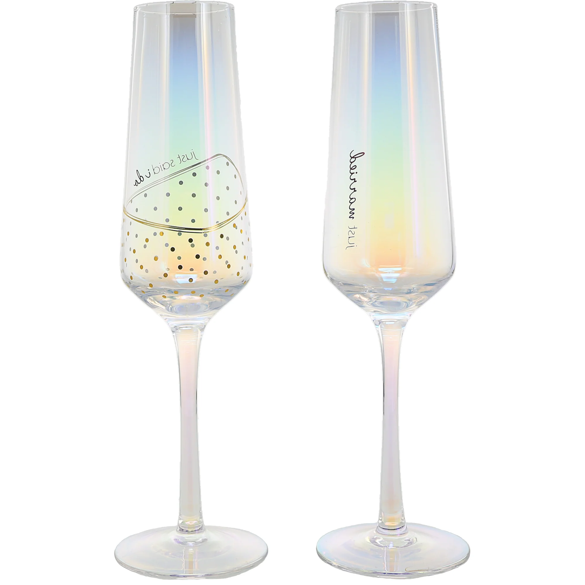 I Do 8 oz Glass Toasting Flute (Set of 2) - Image 6