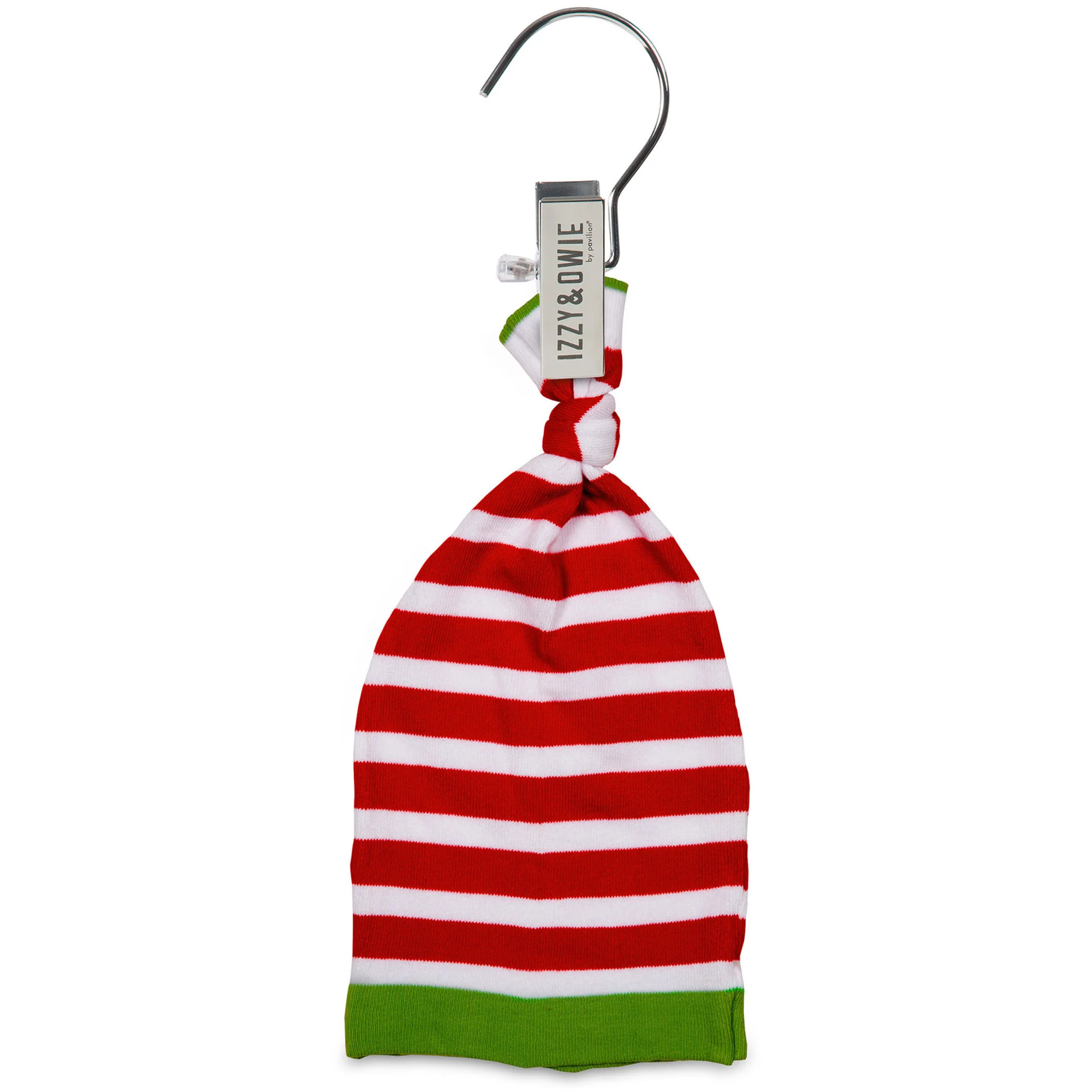 Red and White Stripe 0-12 Month Baby Hat - Image 4