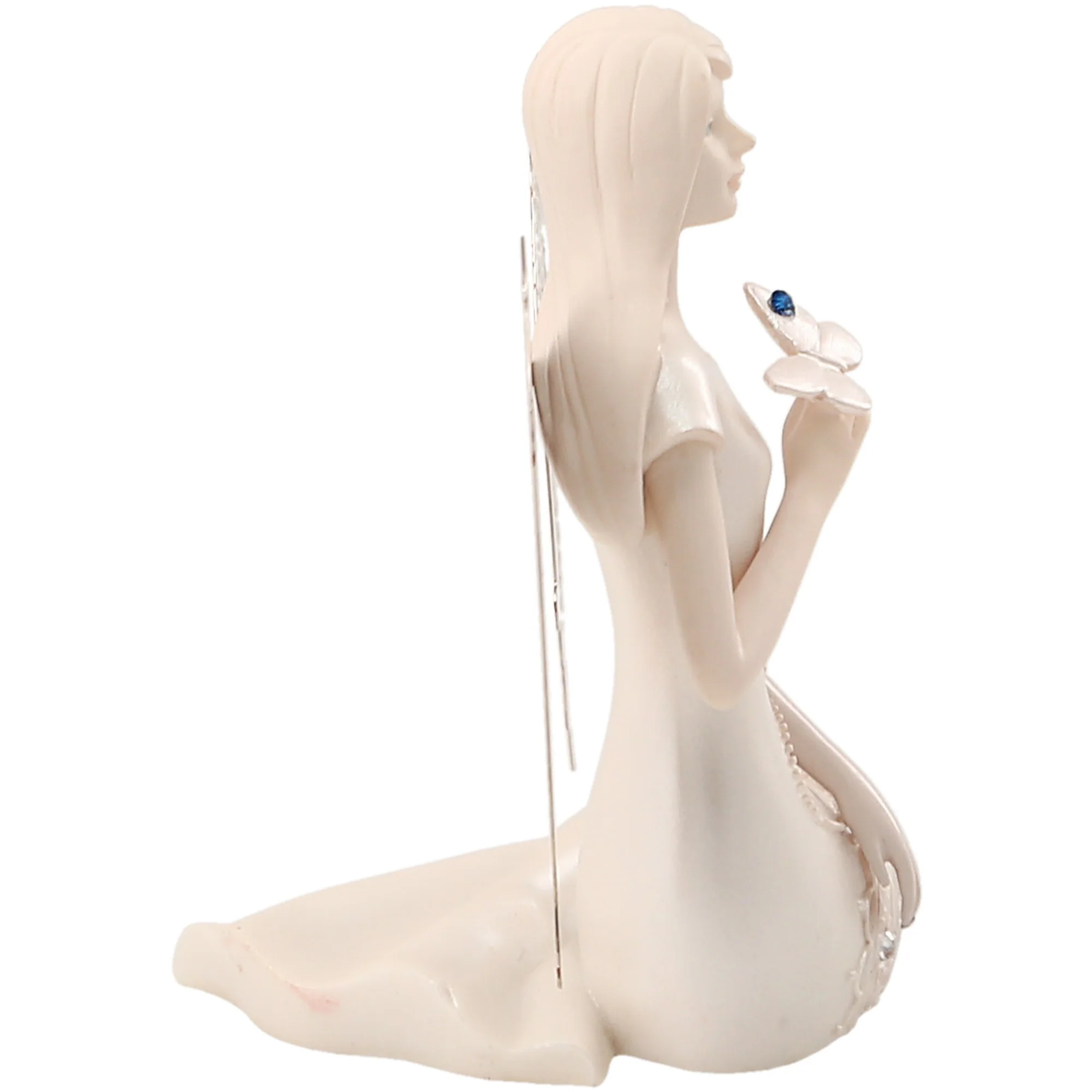 September Birthstone Angel 3.5" September Angel with Sapphire Butterfly - Image 6