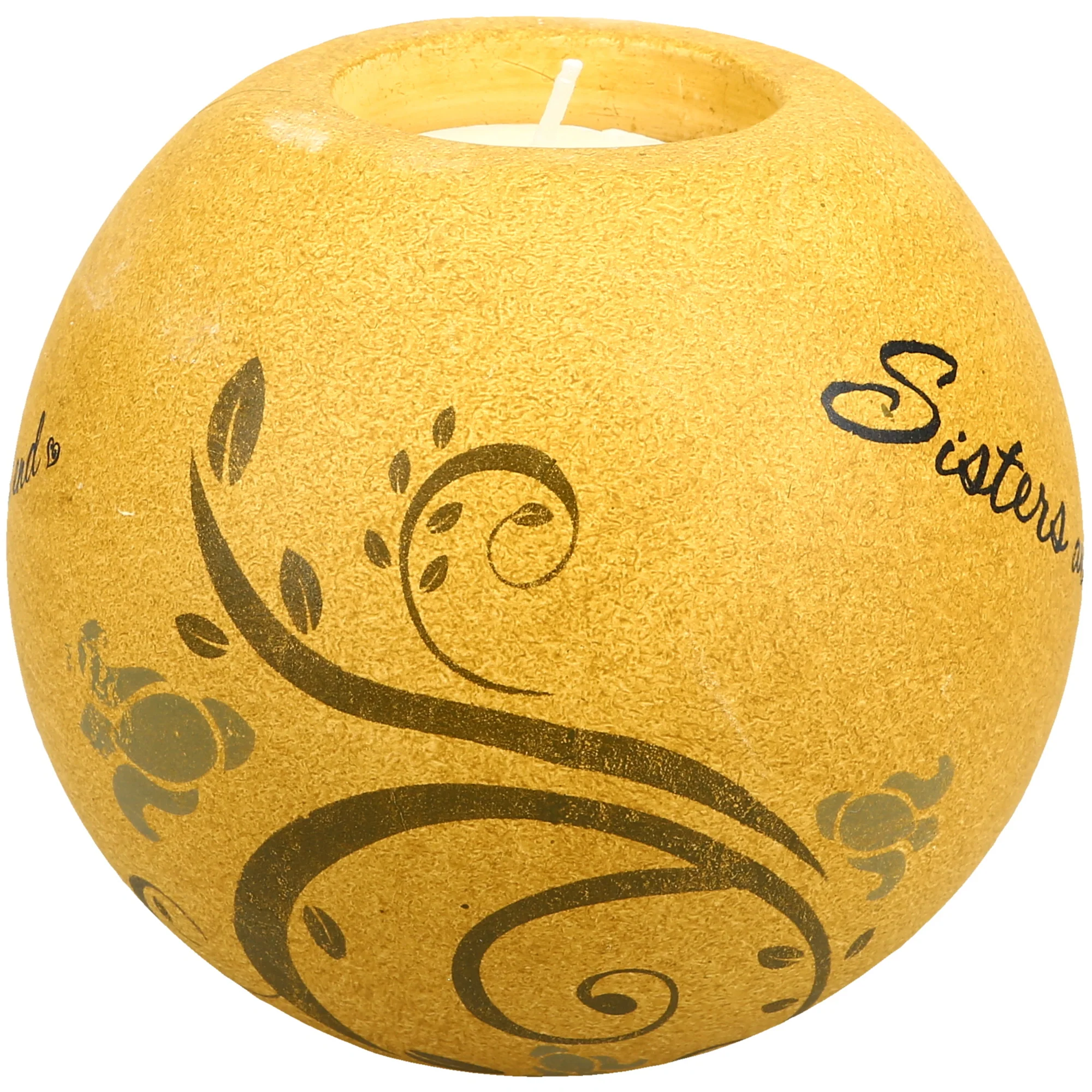 Sisters are Forever Friends 4.5" Round Candle Holder - Image 6