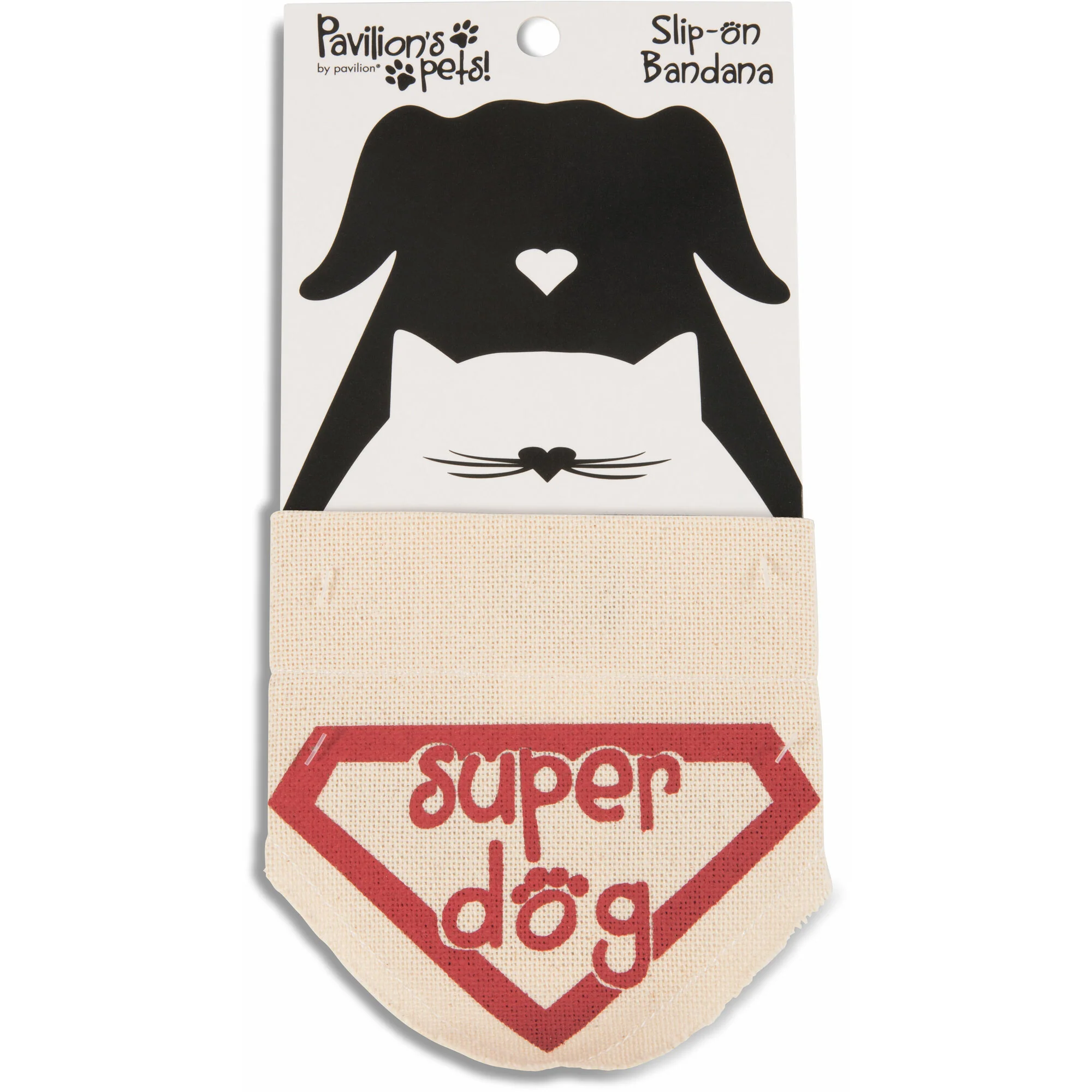 Super Dog 7" x 5" Canvas Slip on Pet Bandana - Image 5
