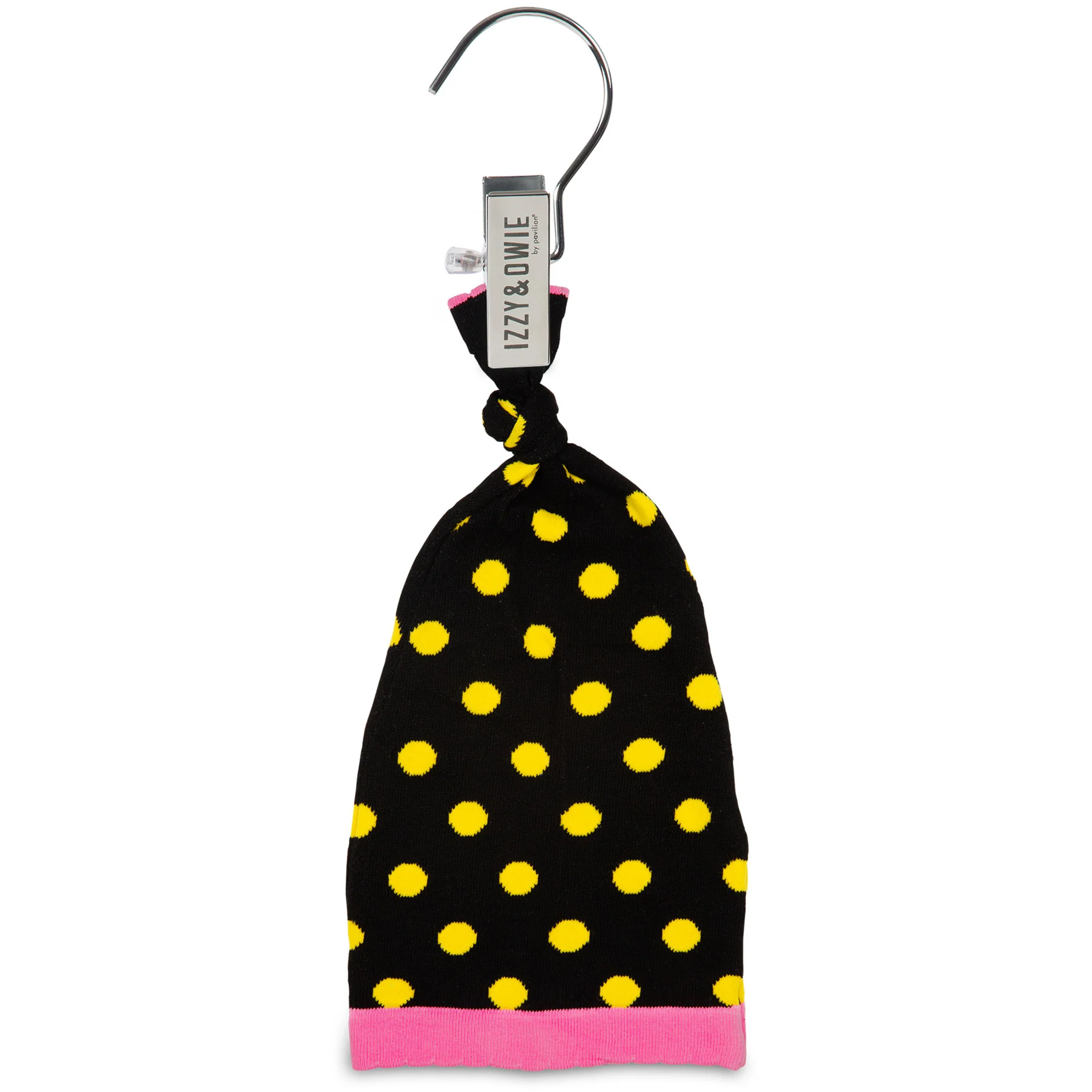 Yellow and Black Dot 0-12 Month Baby Hat - Image 4